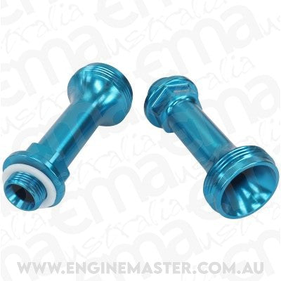 Aeroflow AF59-2138 Replacement Billet Adjustable Fuel Log Legs Suit Adjustable Fuel Log (AF64-2037) 9/16-24" for BG, Demon Carburettors Blue Finish