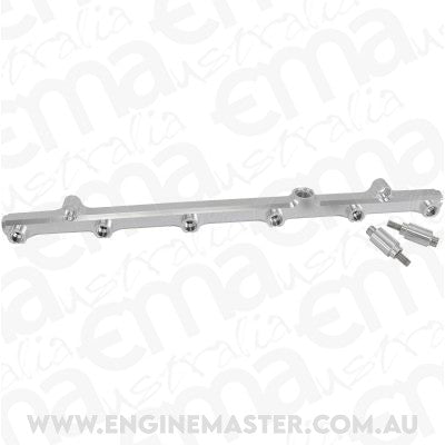 Aeroflow AF64-2211S for Nissan RB26DETT Billet EFI Fuel Rails (Silver)