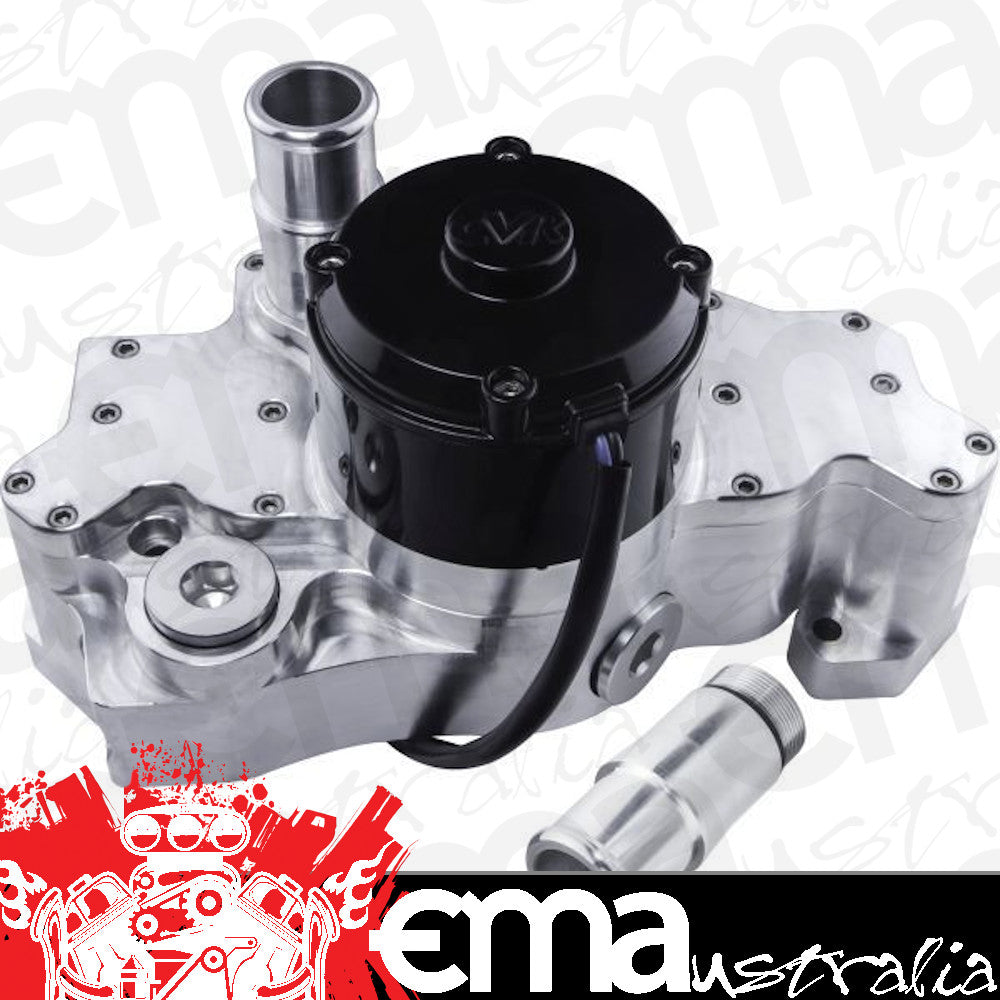 CVR CVR8400CL Chev LS Proflo Extreme 55 GPM Electric Water Pump Clear Anodised