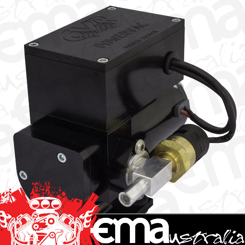 CVR CVRVP665 12 Volt Alloy Electric Vacuum Pump Vane Style Black Anodised Finish