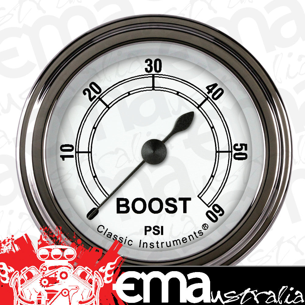 Classic Instruments CW143SLF Classic White 2-1/8" Full Sweep Electric Boost 60