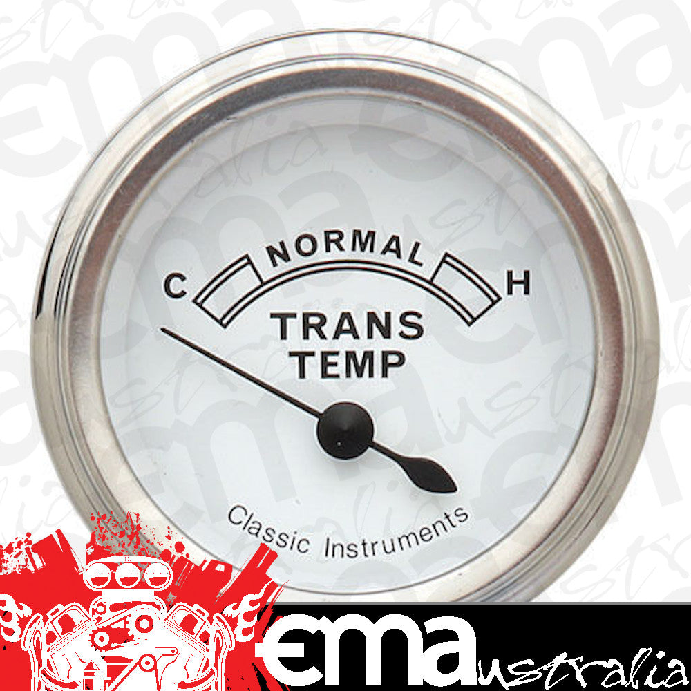Classic Instruments CW27SLF Classic White - Transmission Temp Gauge 2-1/6"
