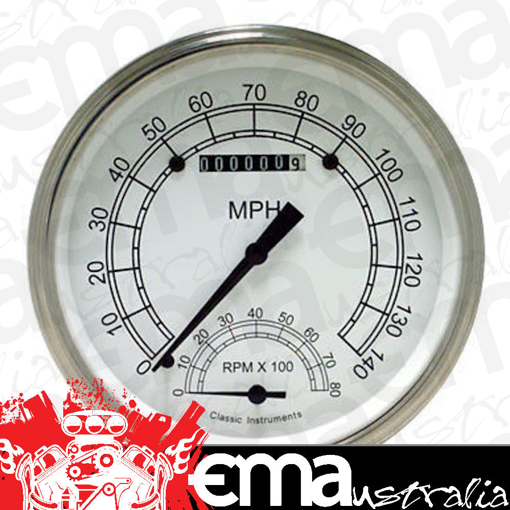 Classic Instruments CW50SLF Classic White 4 - 5/8" Speedtachular