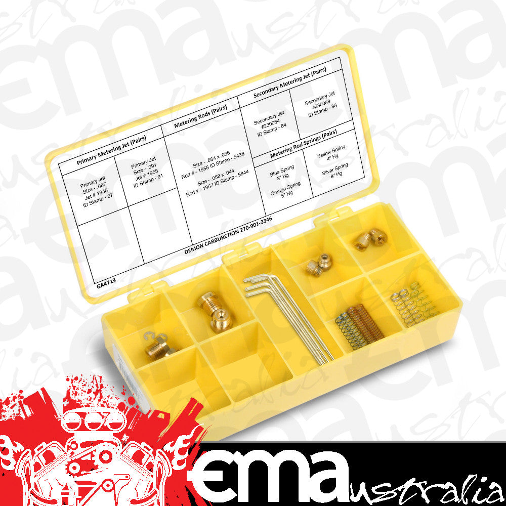 Demon D1931 Demon Carburetor Calibration Kit Suit 750 Cfm Street Demon Carburetor