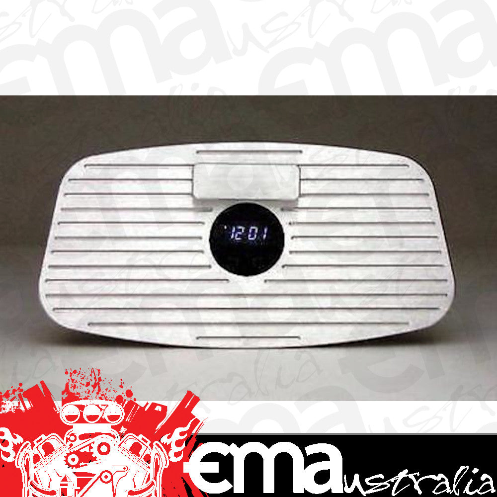 Suit 1933-34 Ford Glove Box Cover w/ Vfd Clock Dakota Digital DAKALG-34-CLK