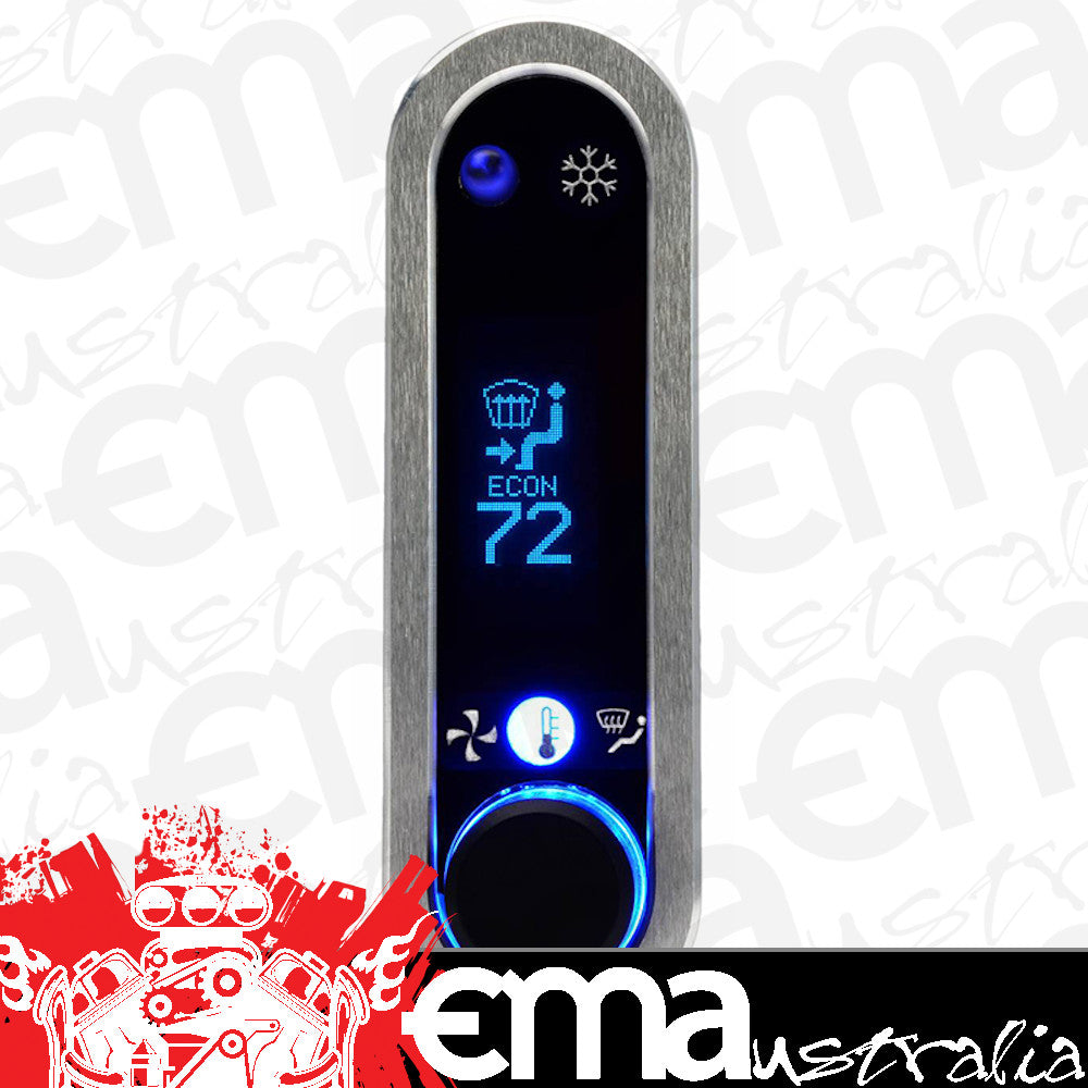 Dakota Digital DAKDCC-2400V-S-B Digital Climate Controller Suit Vintage Air Iv Satin Bezel Blue Display