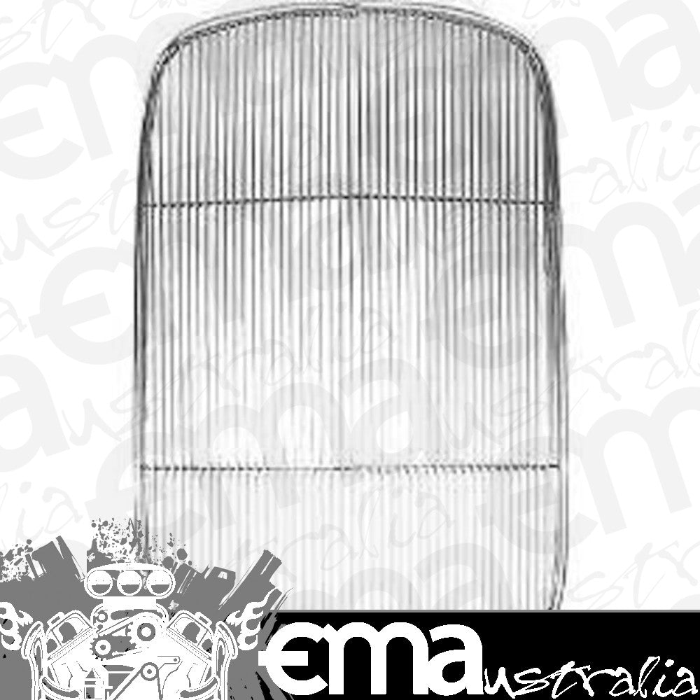 Dales DALB-8200-IC Dales Polished Stainless Steel Grille Insert 1932 Ford Crank Hole