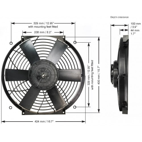Davies Craig DC0172 16" Thermatic’?¶¸ Electric Fan (24V)