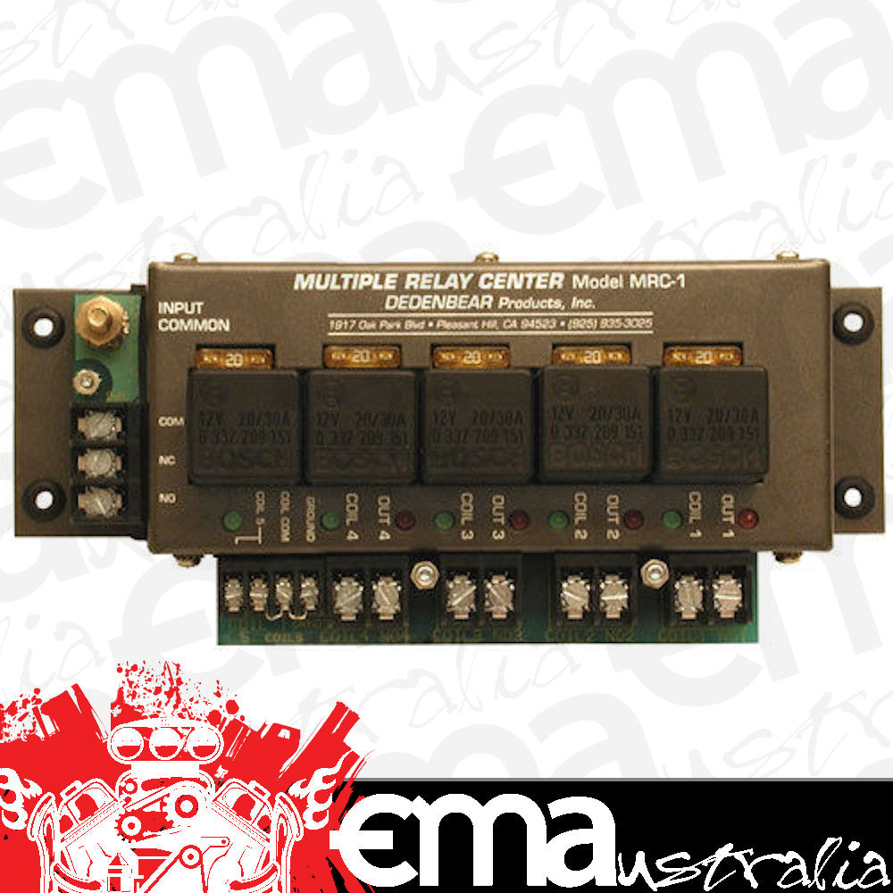 Universal - General use, Electric fan, Fuel pump, Water pump etc Multiple Relay Center Unit 20 Amp Single Pole Dedenbear DE-MRC1