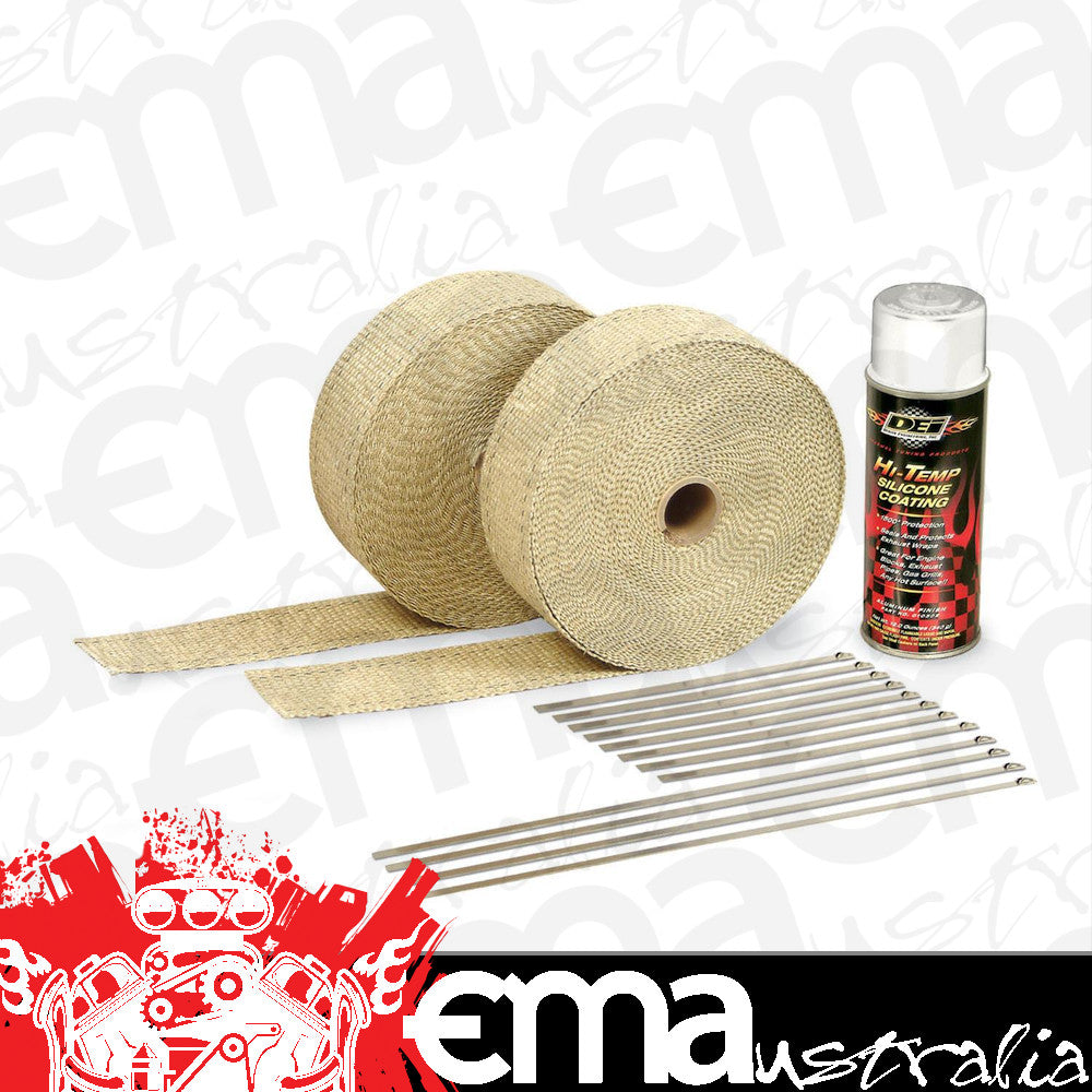DEI Design Engineering DEI010111Exhaust Wrap Kit White HT Coating