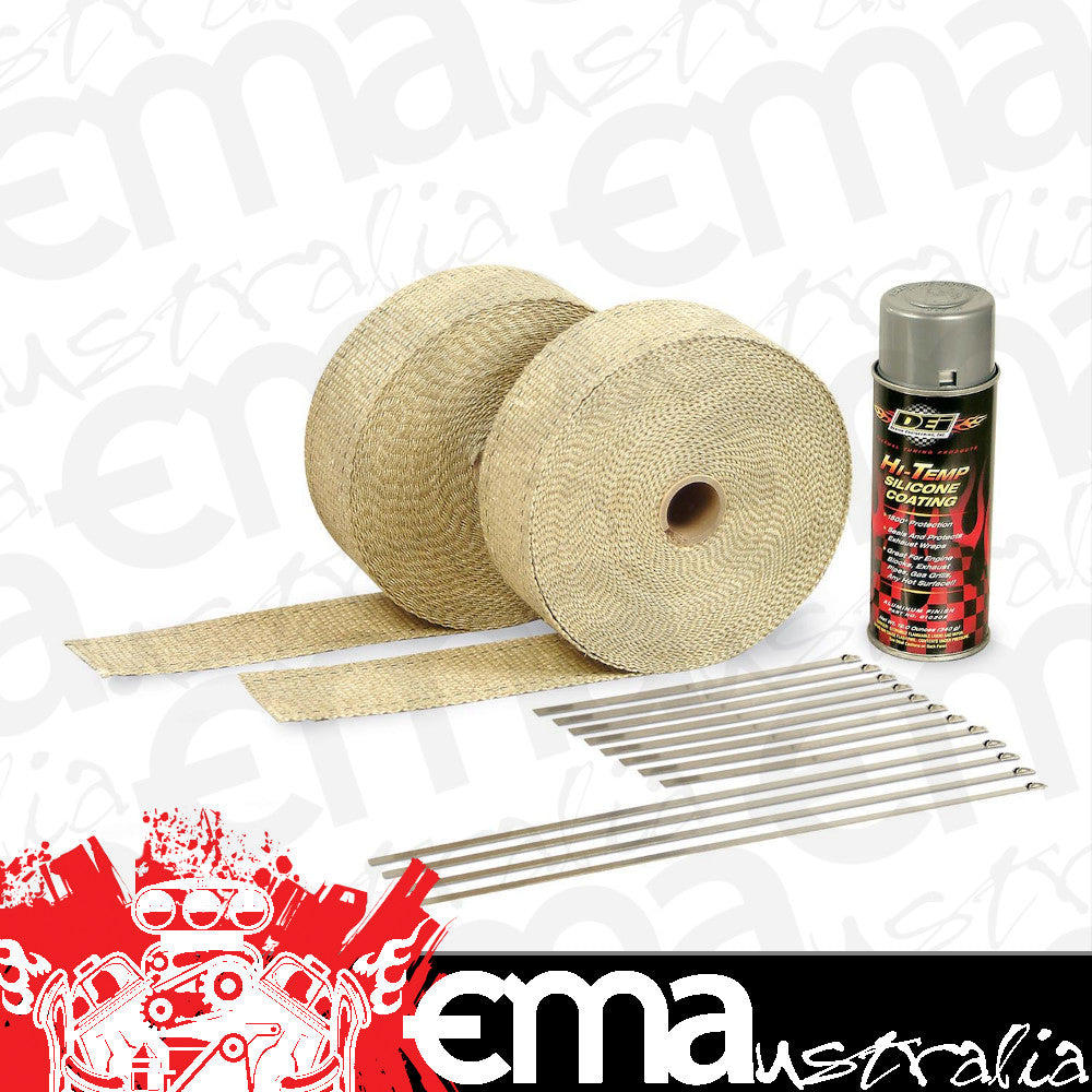 DEI Design Engineering DEI010112Exhaust Wrap Kit Silver HT Coating