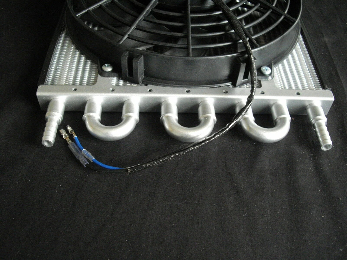 TRANSMISSION COOLER WITH ELECTRIC FAN 10" X 13" (EMA-12511)