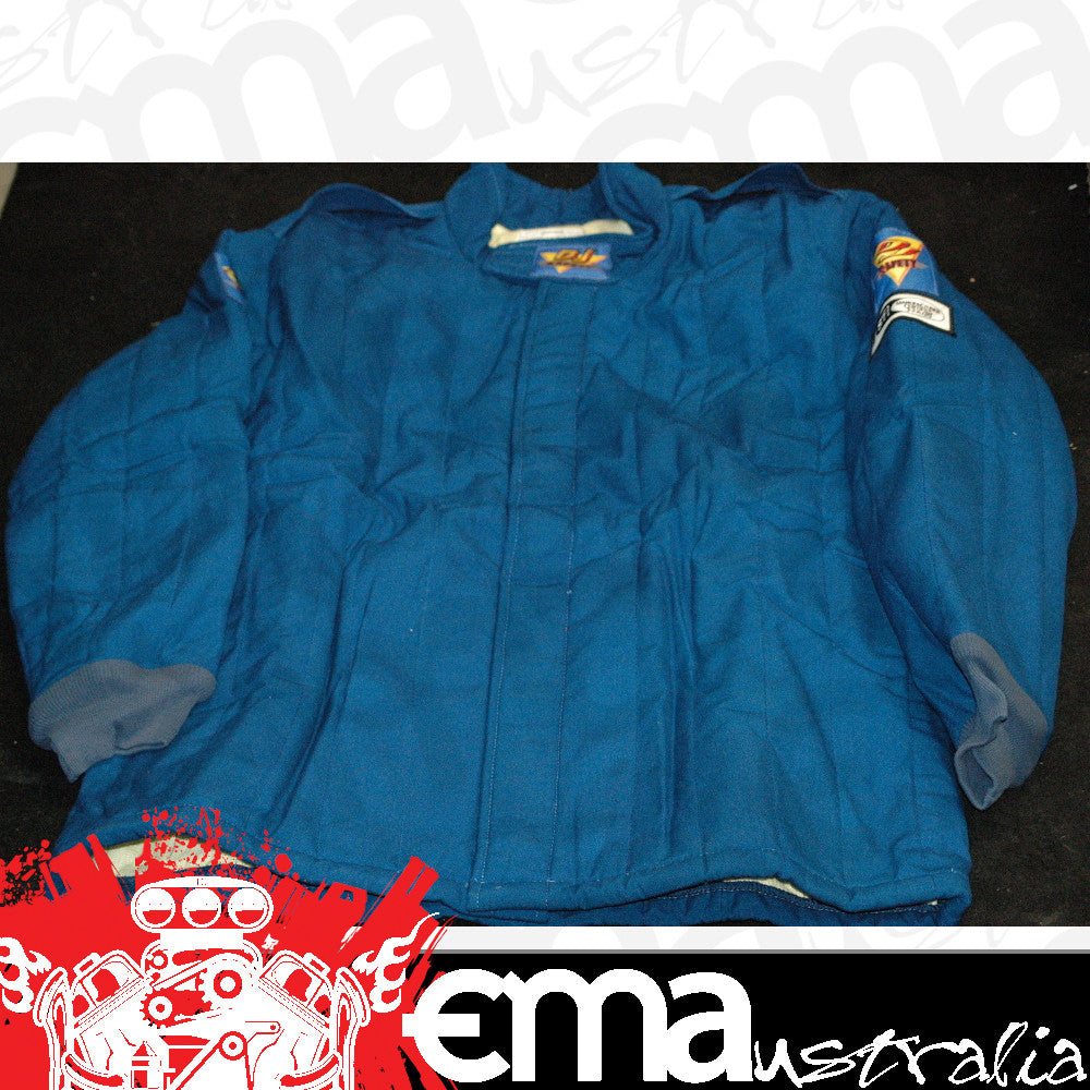 DJ Safety DJ012253 2 Layer Fireproof Race Jacket SFI 3-2A/5 Rated x-Large Blue