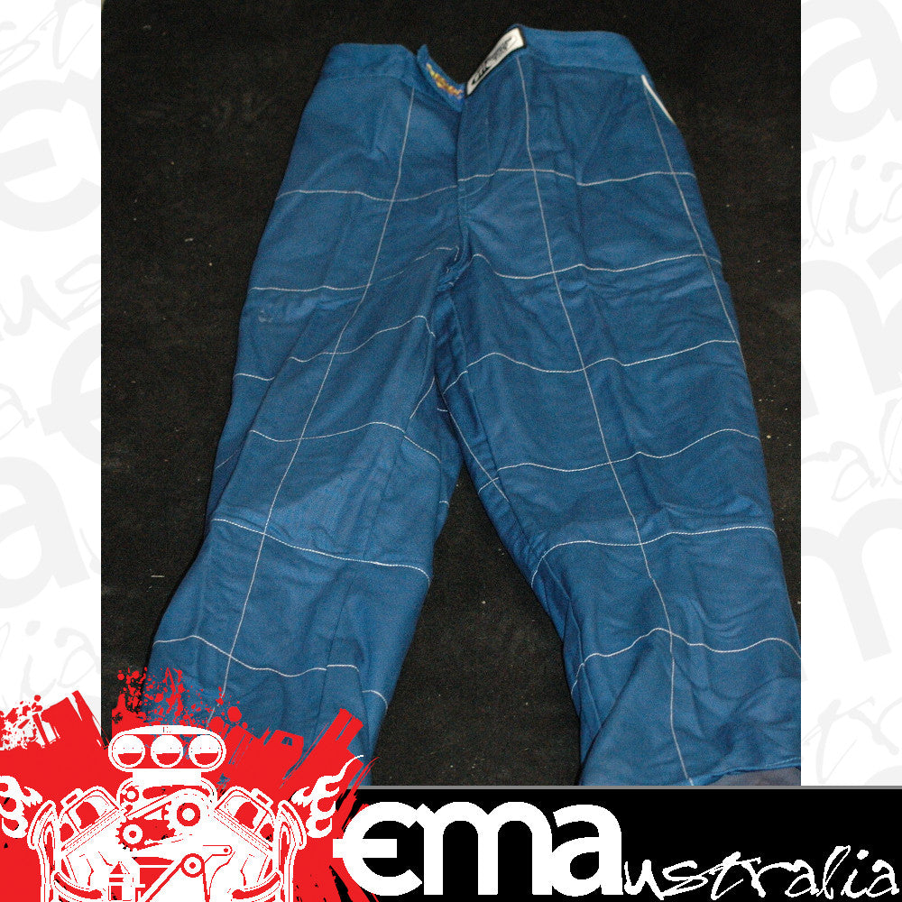 DJ Safety DJ014353 4 Layer Fireproof Race Pants SFI 3/2A-20 Rated x-Large Blue
