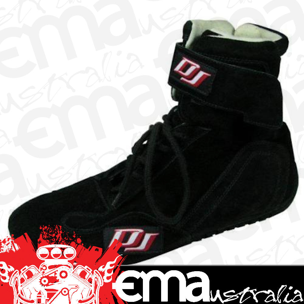 DJ Safety DJ050090 Nomex/Suede Driving Shoe SFI 3.3/5 Usa Size 9 Black