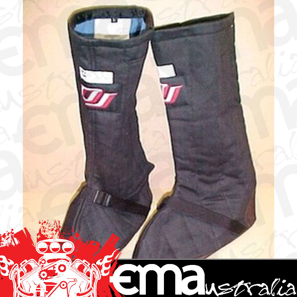 DJ Safety DJ051004 Clearance - Funny Car Nomex Driving Boots SFI 3-3-20 Size x-Large Black