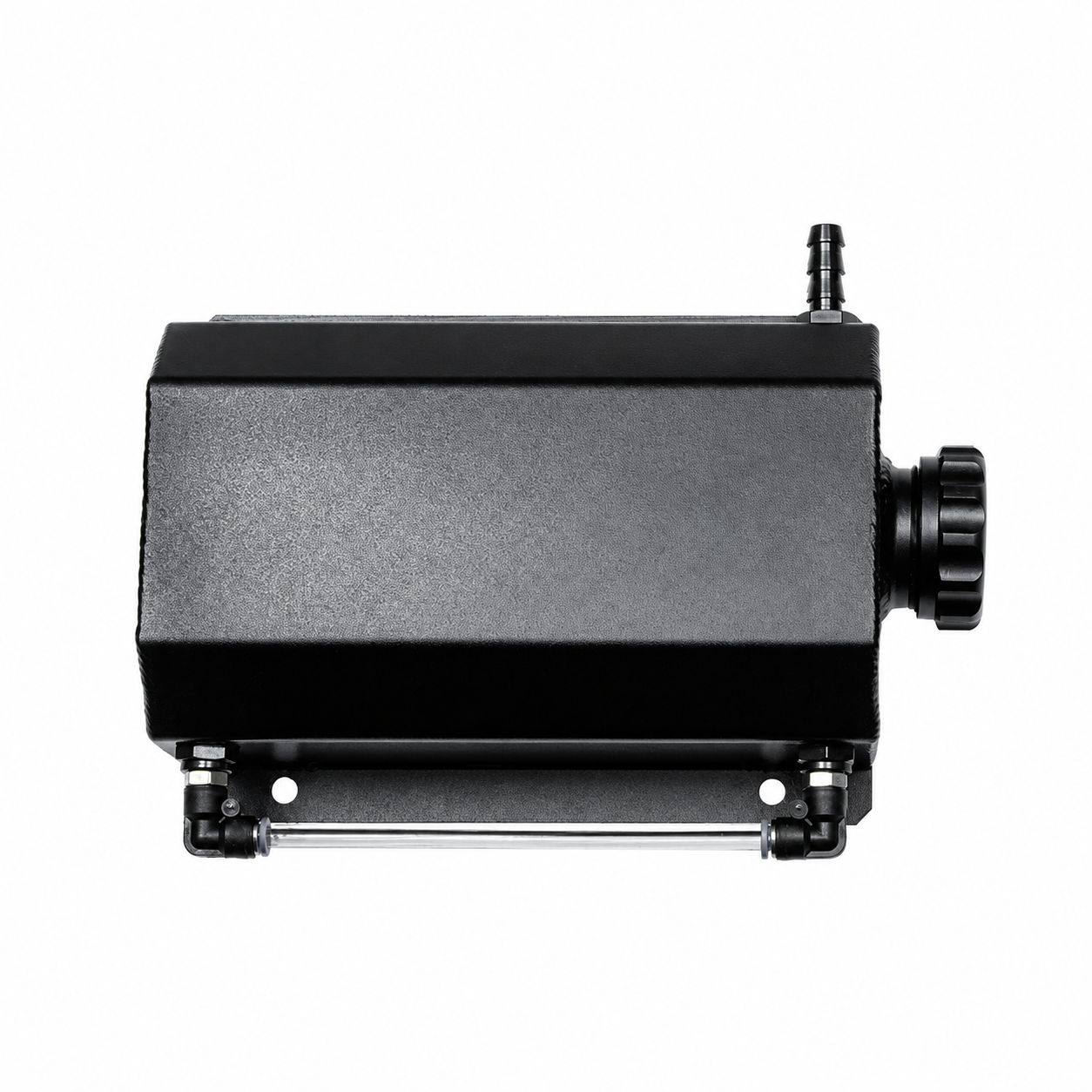2L Radiator Coolant Overflow Tank Aluminium Black (EMA-OVERFLOWTANK)