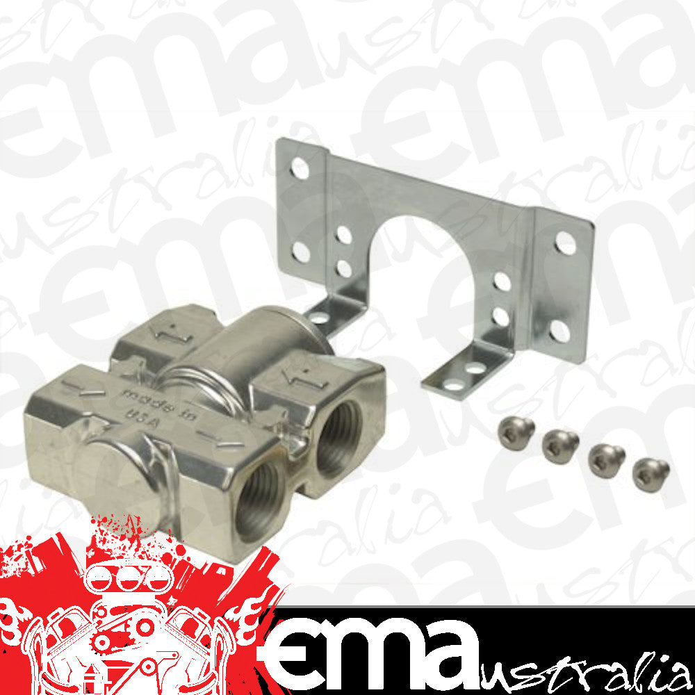 Derale 25792 Fluid Control Thermostat with Mount Brackets, 1/2" NPT
