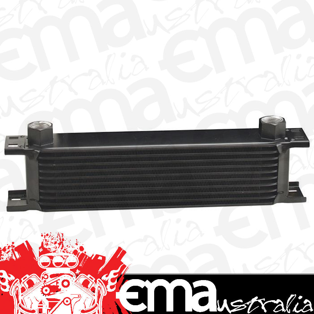 Derale DP51078-1 Dp51078 Stacked Plate 10 Row 13" L X 3-9/16" H X 2" D Black Fluid Cooler