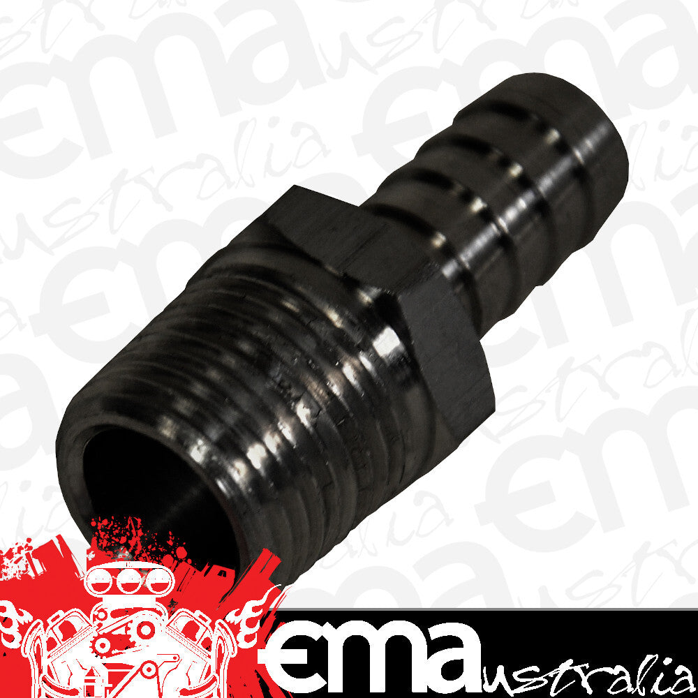 Derale 98103 Straight Hose Barb Fitting, 1/2" NPT Male x 1/2" Barb, Each