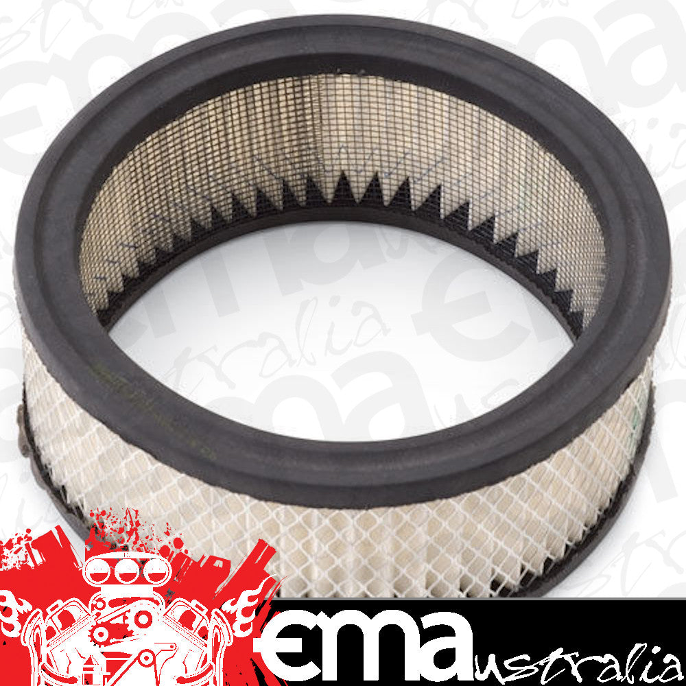 Edelbrock 1219 Replacement Paper Air Filter for Elite Series 6-3/8" Round Air Cleaners