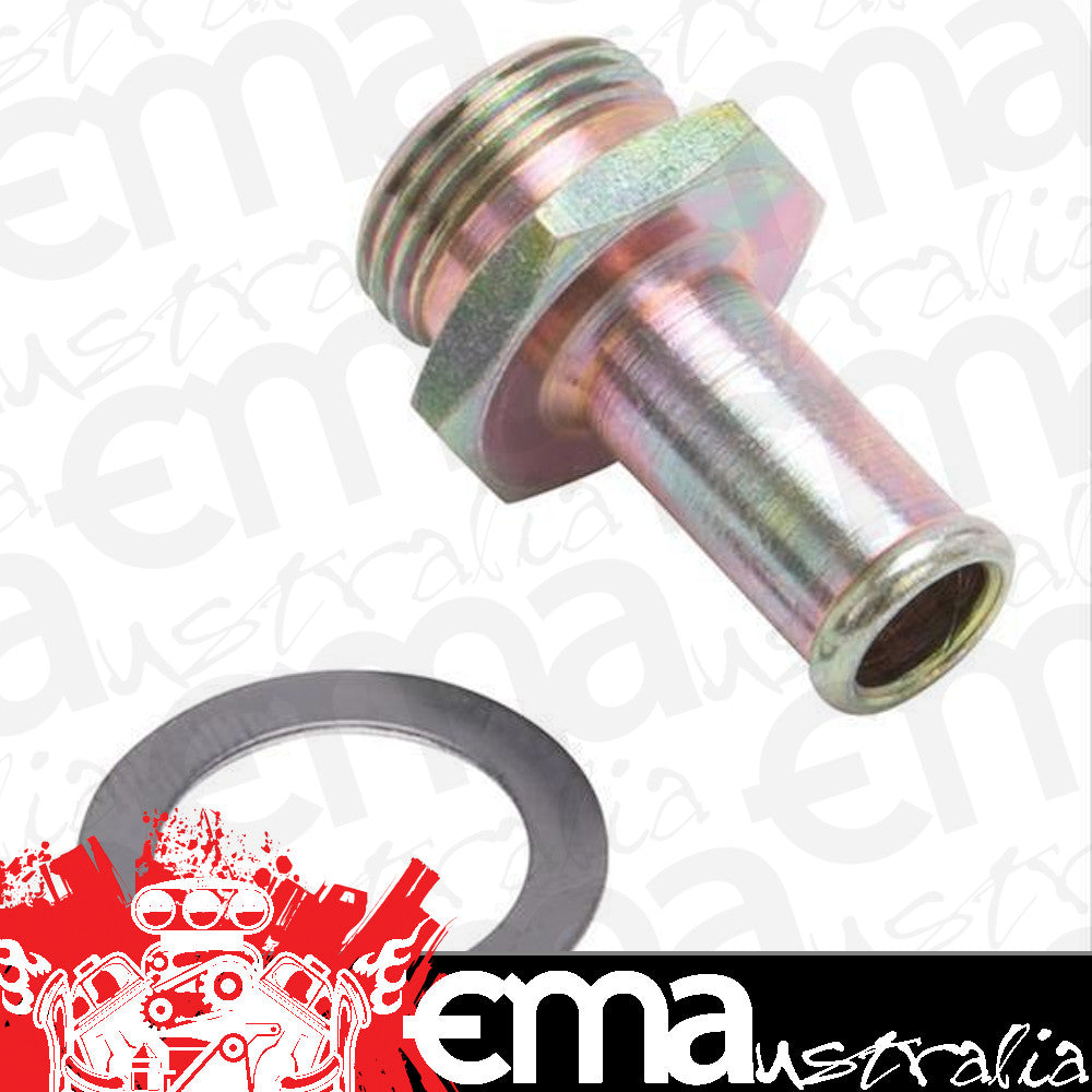 Edelbrock ED1497 Carburetor Inlet 5/8"-20 Male Thread 3/8" Hose Barb Fitting