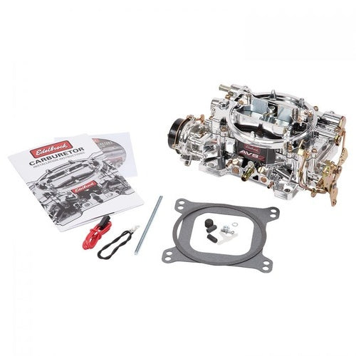 Edelbrock ED19034 Carburetor AVS 2 500 CFM 4-Barrel Electric Choke EnduraShine Non-EGR Calibrated for Dual Quads