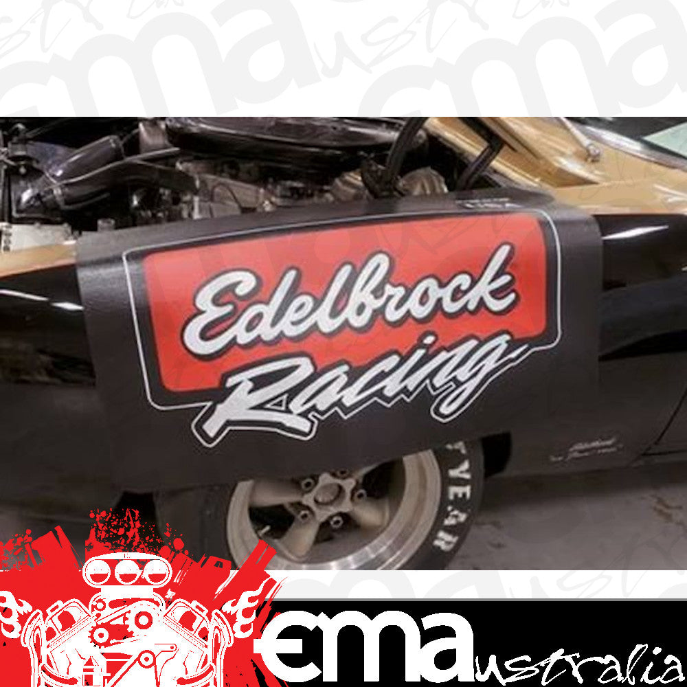 Edelbrock ED2324 Fender Cover Foam/Vinyl 22" X 34" w/ Edelbrock Racing Logo