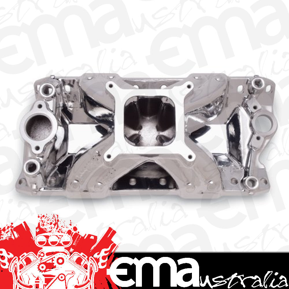 Edelbrock 29254 Super Victor 23 Degree Small Block Chevy Endurashine Intake Manifold