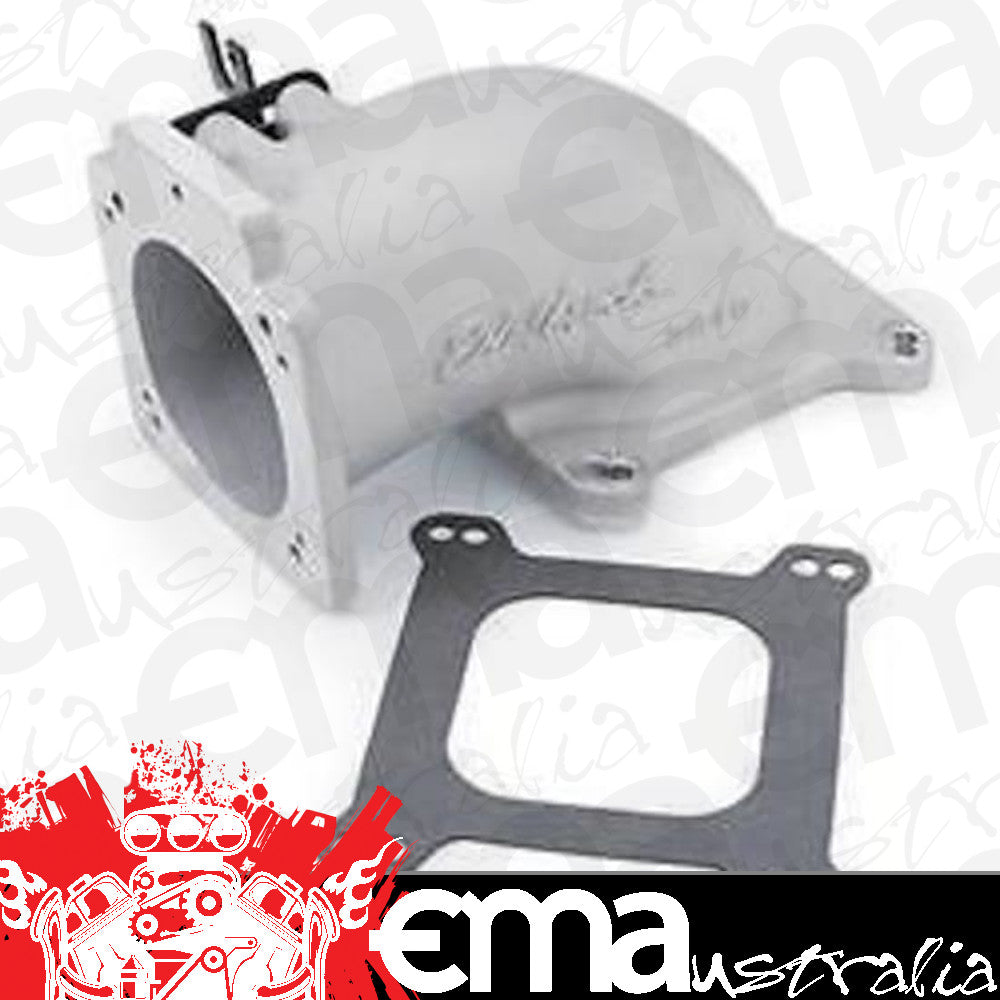 Edelbrock ED3848 Edelbrock Low Profile Intake Elbow 90Mm Throttle Body To Square Bore ED3848