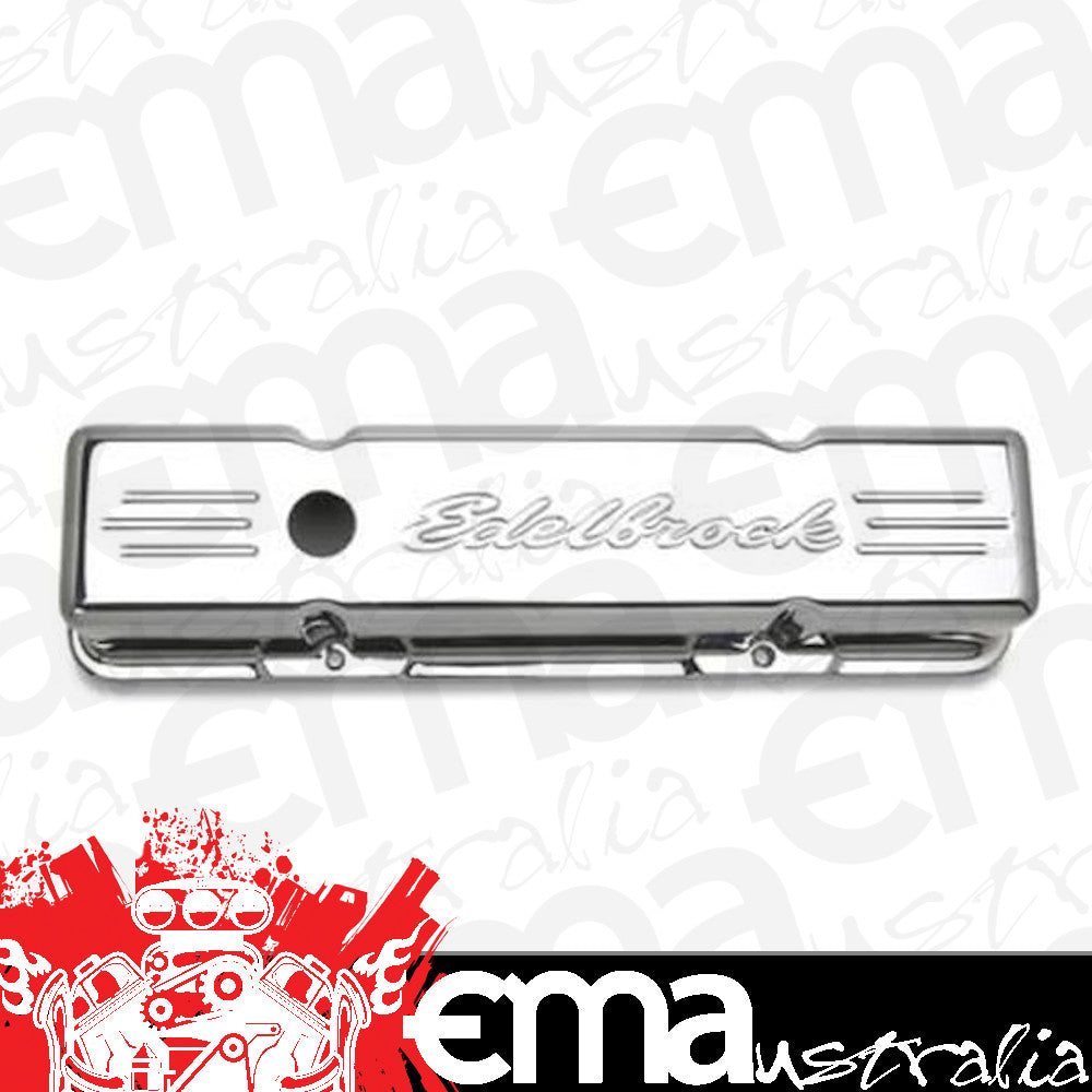Edelbrock ED4171 Edelbrock Super Series Chev SB Valve Covers Permastar Finish ED4171