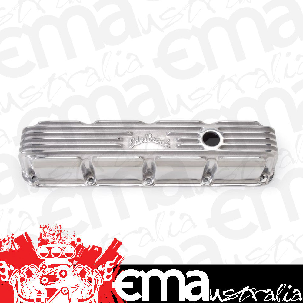 Edelbrock ED4177 Edelbrock Classic Series Chrysler BB V8 Alloy Valve Covers Polished ED4177