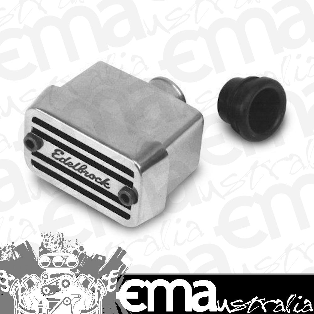Edelbrock ED42044 Edelbrock Elite Series Valve Cover Breather Endurashine Push-In Style ED42044