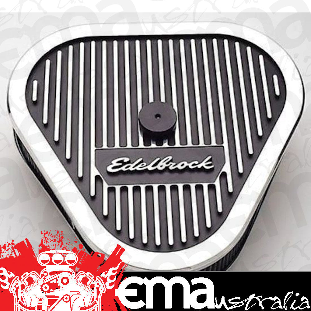 Edelbrock ED4222 Edelbrock Elite Series Triangular Air Cleaner 14-1/8"W X 13-3/8"L ED4222