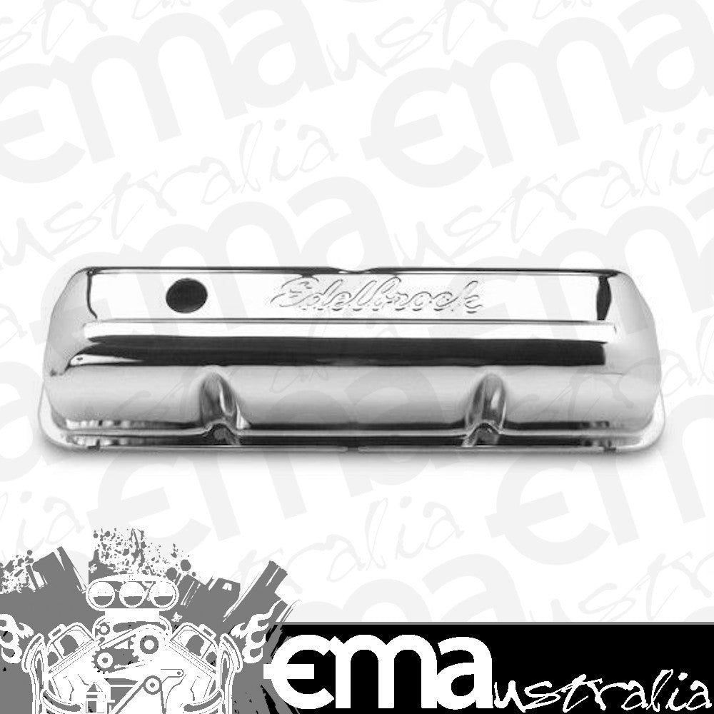 Edelbrock ED4462 Ford BB 352-428 Signature Series Chrome Valve Covers