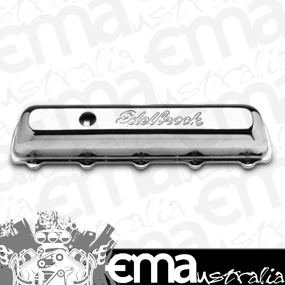 Edelbrock ED4485 Oldsmobile 350-455 V8 Signature Series Chrome Valve Covers