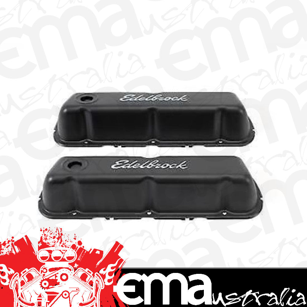 Edelbrock 4603 Signature Series Valve Covers for Ford 260-289-302 (not Boss) and 351W