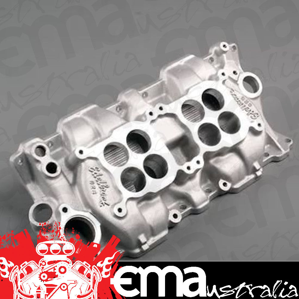 Edelbrock ED5425 Edelbrock C-26 Dual Quad Intake Manifold Chev SB 262-400 Dual Square Bore ED5425