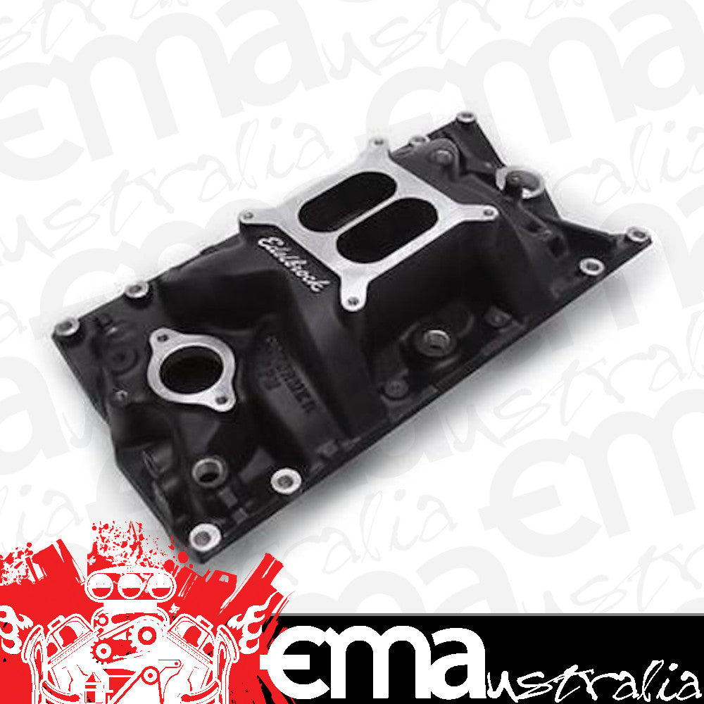 Edelbrock 71163 Performer RPM Small Block Chevy Vortec Black Intake Manifold