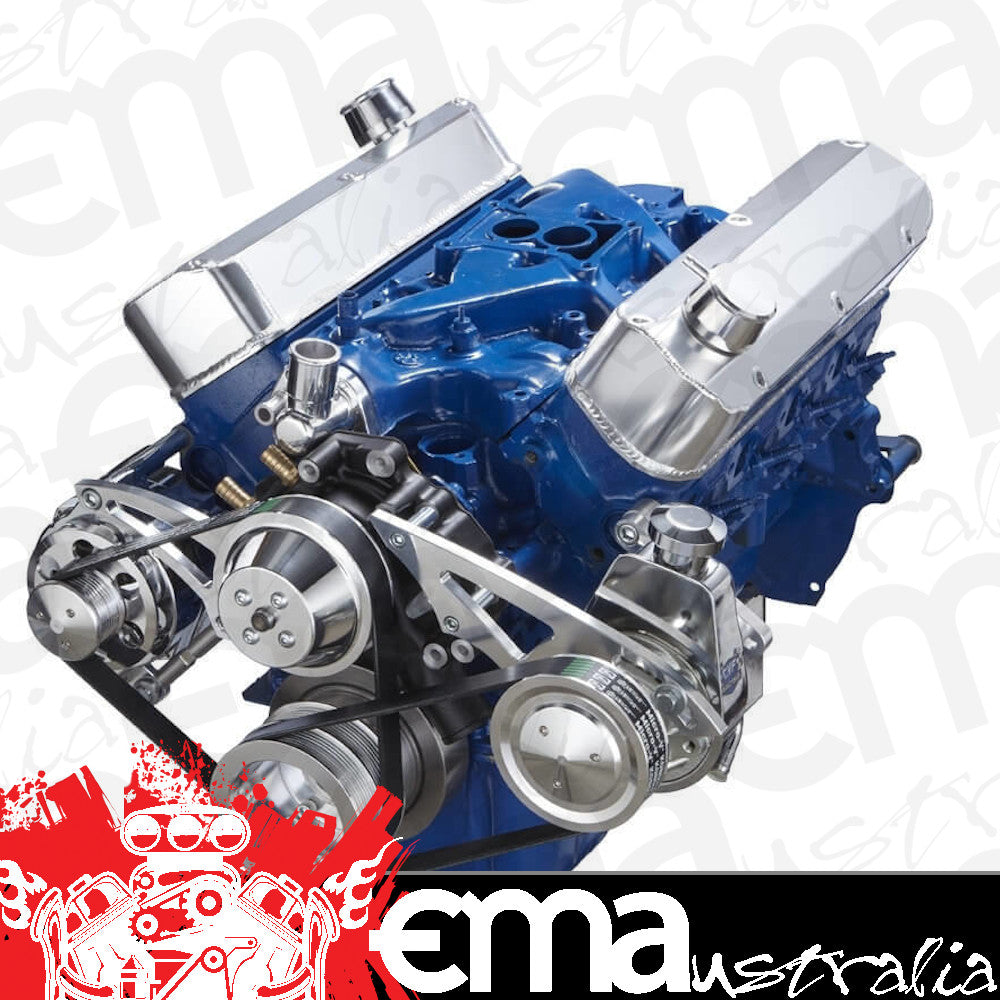 CVF Racing CVF-302-SERPENTINE-PS 302-SERPENTINE-PS Ford 289-302-351W Serpentine Conversion Kit - Alternator & Power Steering