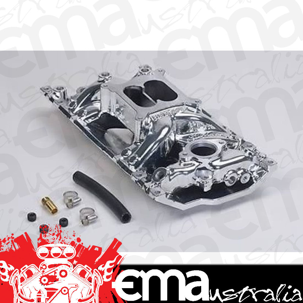 Edelbrock ED75164 Chev Vortec SB RPM Air-Gap Intake Manifold - EnduraShine Finish