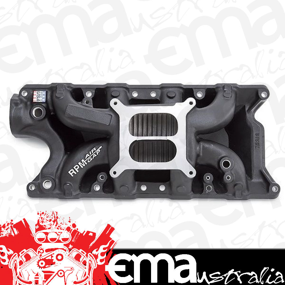 Edelbrock ED75213 Edelbrock Performer RPM Air Gap Manifold ED75213 suit Ford Windsor 289-302 Black