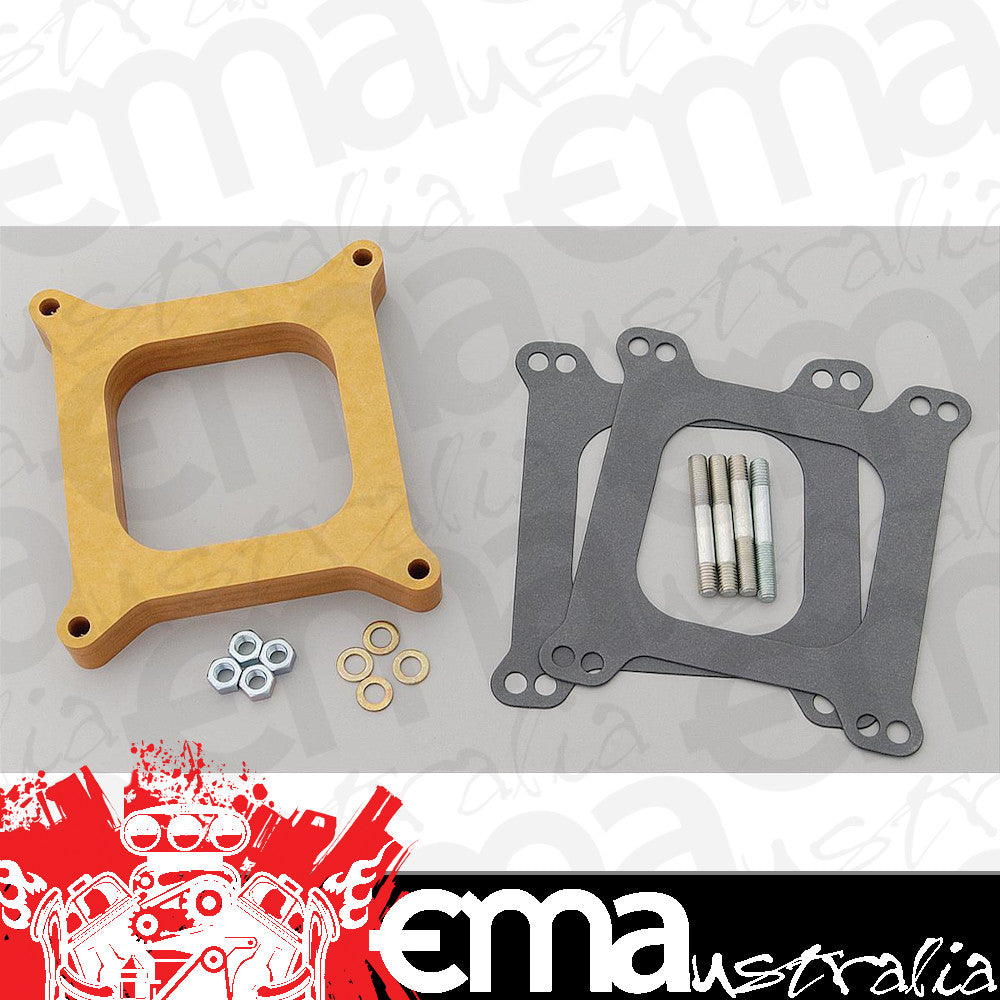 Edelbrock 8720 Carburetor Spacer #8720 Open Center 1in Thick
