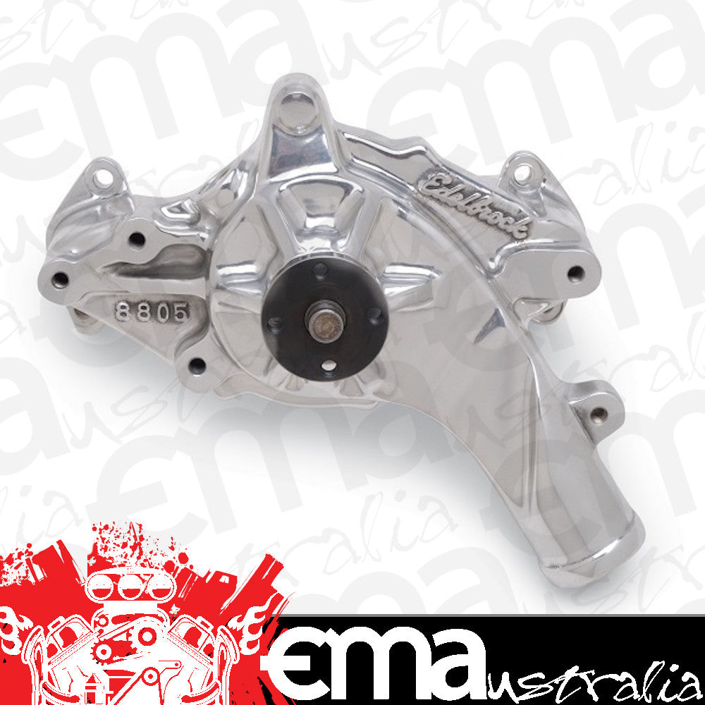 Edelbrock ED8835 Victor Series Aluminium Water Pump - Polished for 1965-76 352/428 Ford Fe 5/8" Pilot Shaft ED8835