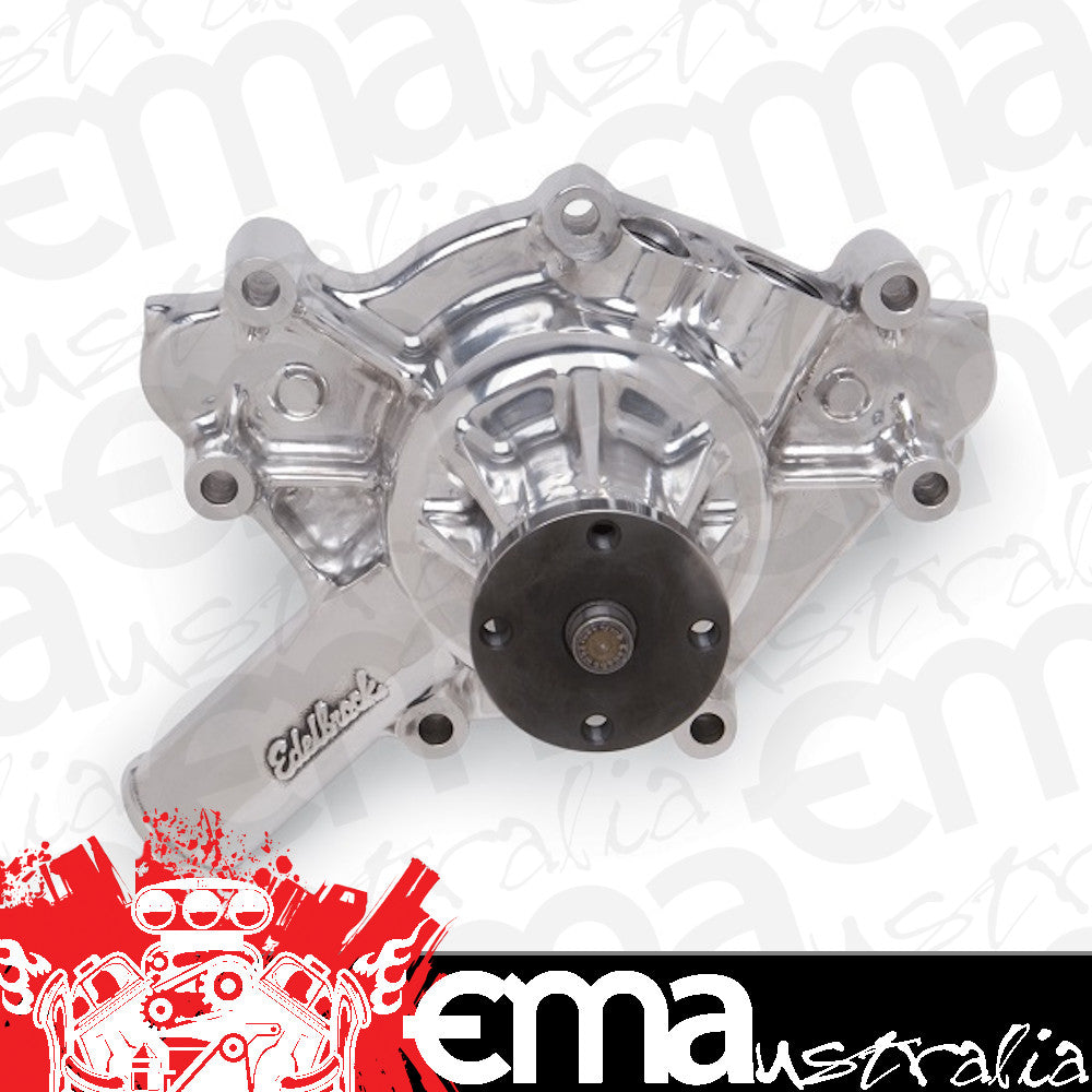 Edelbrock 8887 Water Pump Chrysler 1969-85 318/ 360 in Polished Finish