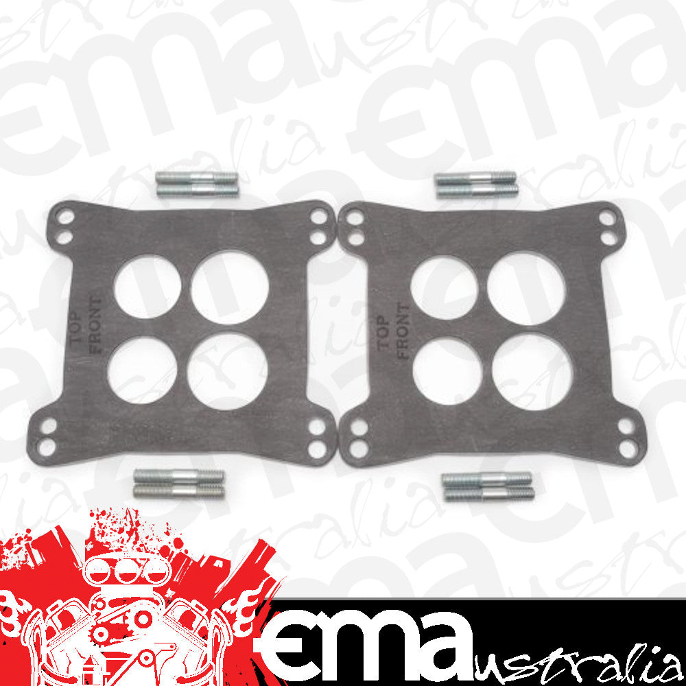 Edelbrock ED9267 Heat Insulator Gasket - 0.320" Thick Square-Bore for Edelbrock Dual-Quad Manifolds - .125" Thick - 2 Gaskets Included ED9267