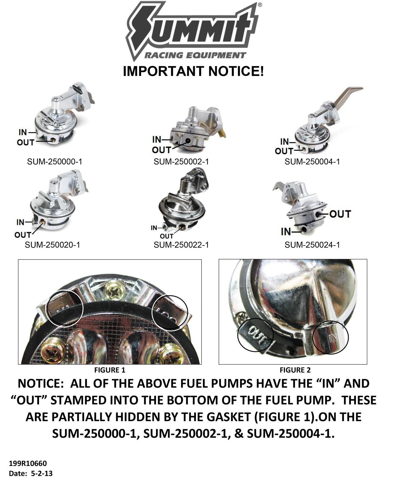 Engine Master Australia EMA-250020-1 Master Chev SB V8 Mechanical Fuel Pump 110 Gph 8 PSI 3/8 Npt