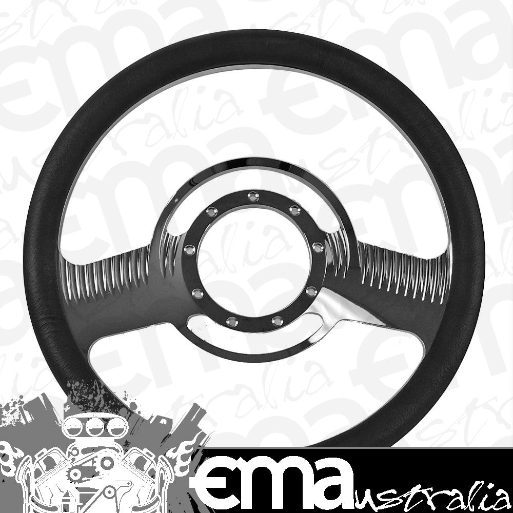 Engine Master Australia EMA-772707 Master Classic Billet Aluminum 14" Steering Wheel