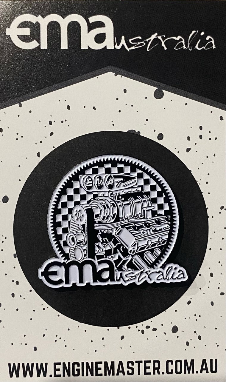 Engine Master Australia EMA-EnginePin Performance Engine Enamel Pin