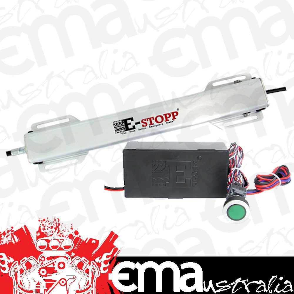 E-Stopp E-STOPP Electric Push Button Emergency Brake Kit Standard Kit w/ Actuator And Controller